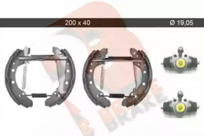R BRAKE 79rbkt0003 -  Комплект тормозных колодок